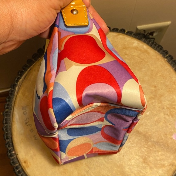 Coach Signature Scarf Print Pochette - Picture 6 of 12